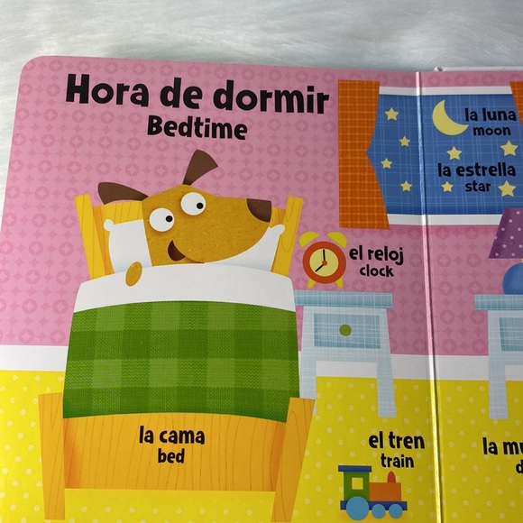 Baby/Toddler/Children Bilingual Board Book Spanish & English "First Words" - Picture 7 of 8